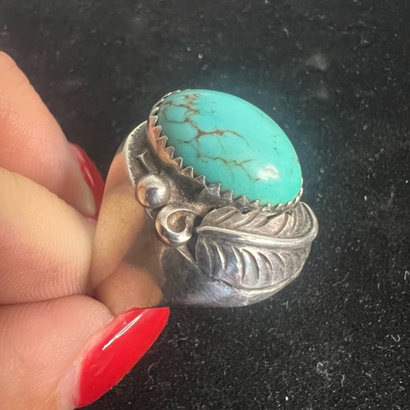 Jewelry - 925 STERLING SILVER VINTAGE HEAVY TURQUOISE RING. MENS / WOMENS